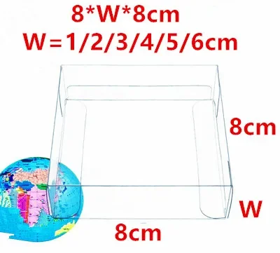 Event Supplies - 8*W*8cm Clear Square PVC Box Transparent
