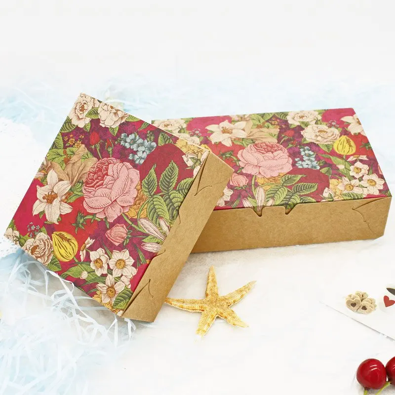 Event Party Box - 30 Chiếc Vintage Hoa Giấy Kraft