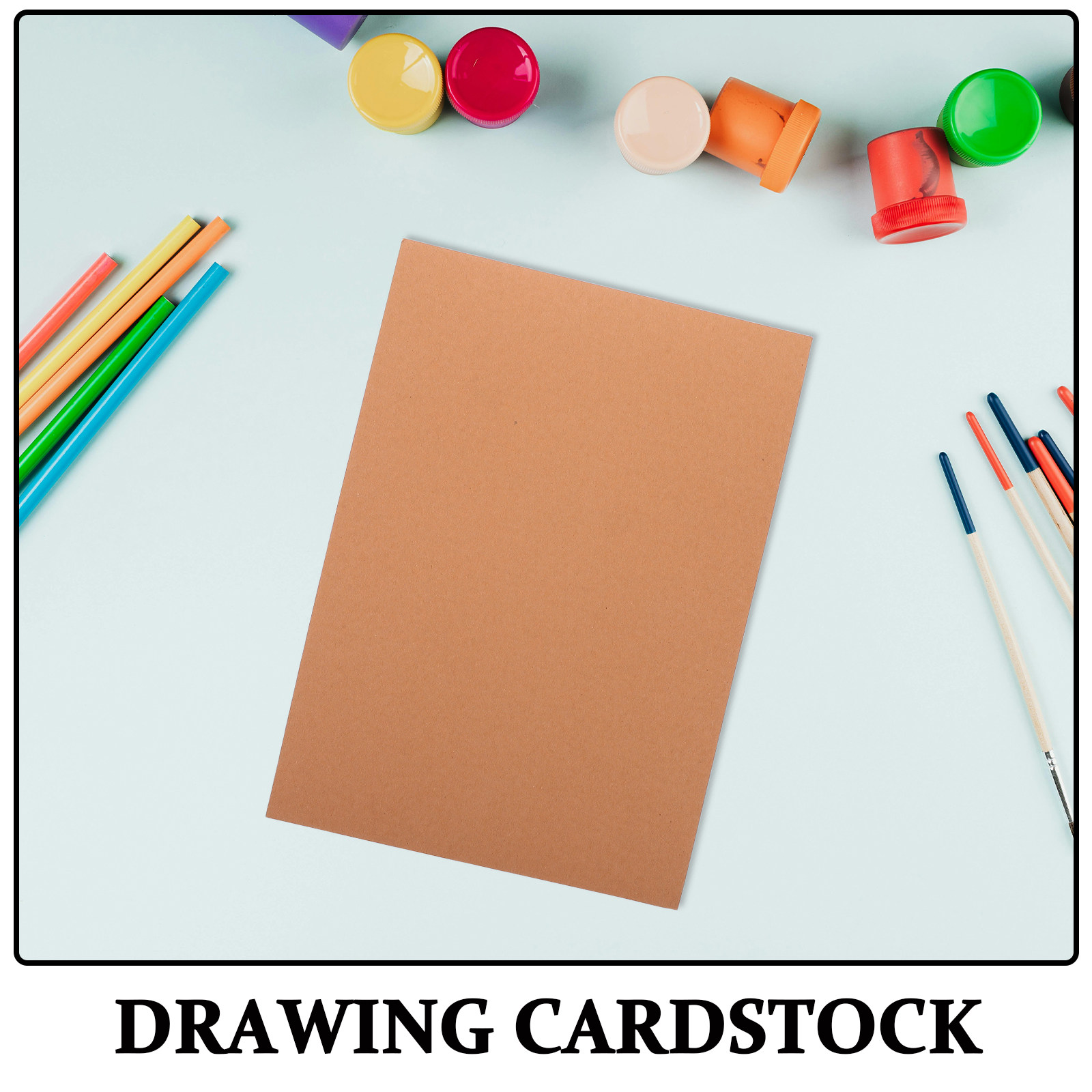 50Pcs Brown Cardstock Paper A4 - đánh giá và giá Papercraft Supply Invitation