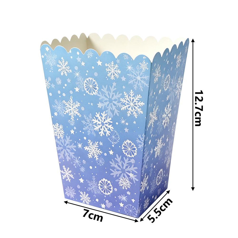 10-50pcs Snowflake Popcorn Box - đánh giá và giá Event Party Box