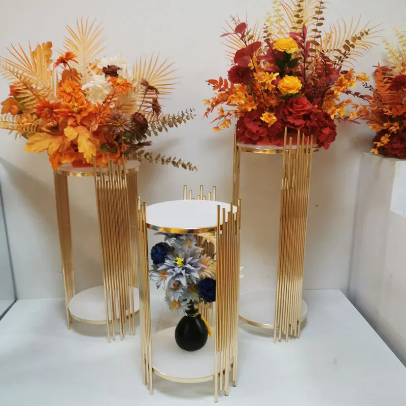 Gold Round Metal Plinths Weddi - đánh giá và giá Dessert Table Backdrop