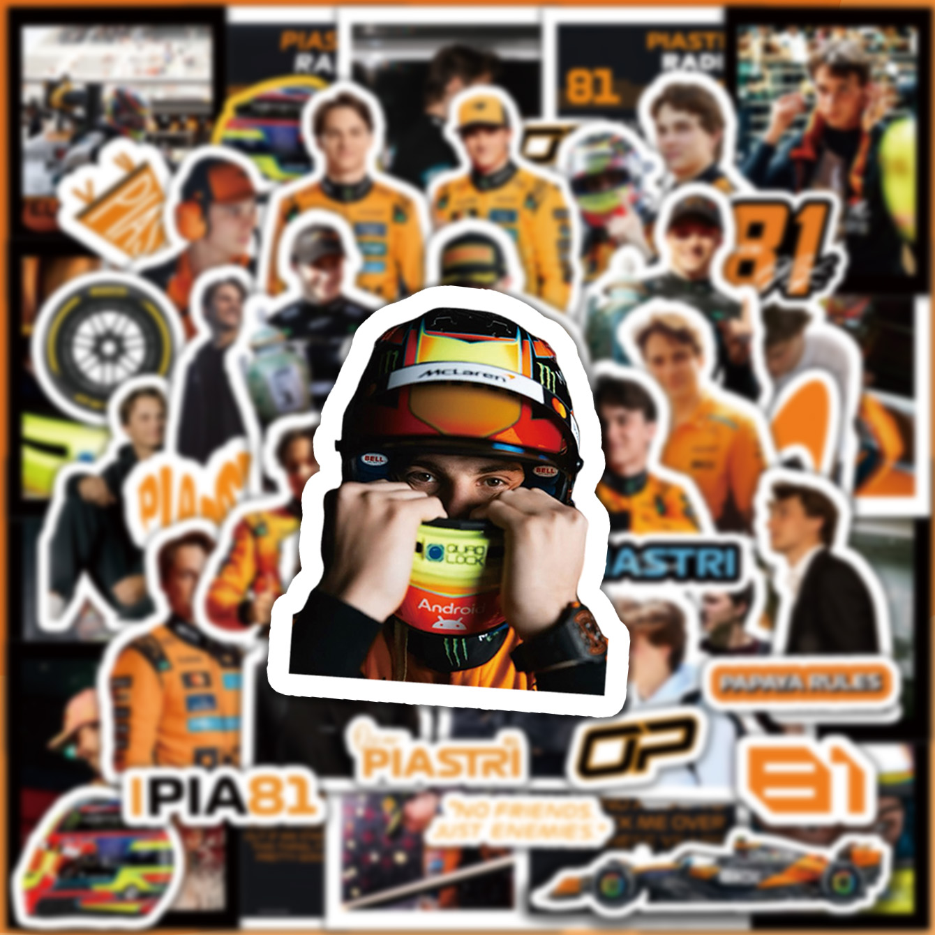 5-6 Sheets F1 Stickers, Norris - đánh giá và giá Event Supplies
