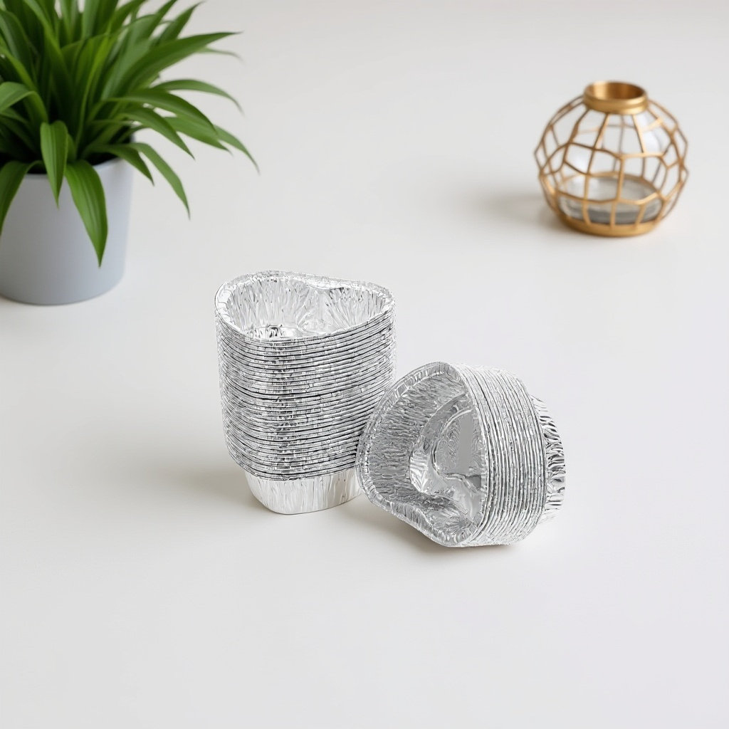 50Pcs Aluminum Foil Tart Molds - đánh giá và giá Plastic Cup 50Pcs