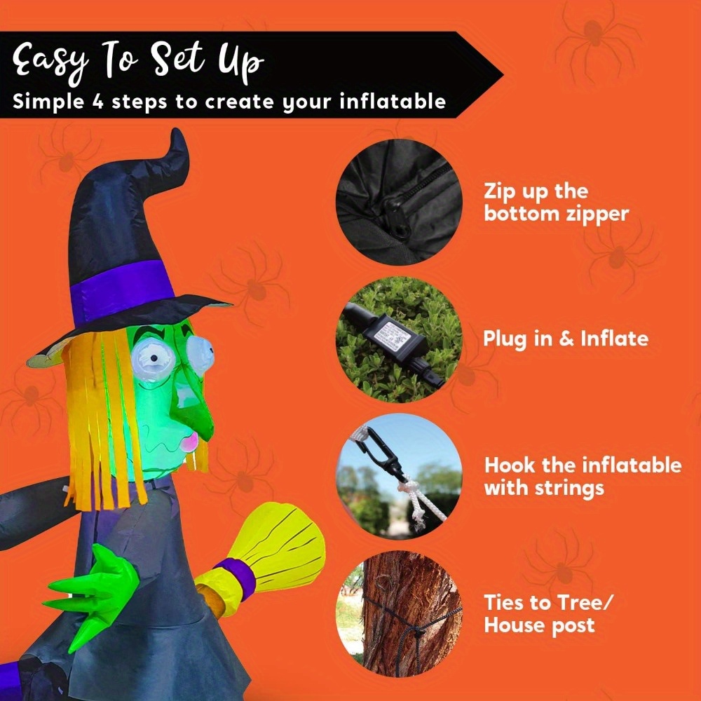 4FT Halloween Inflatable Witch - đánh giá và giá Neon Sign Party