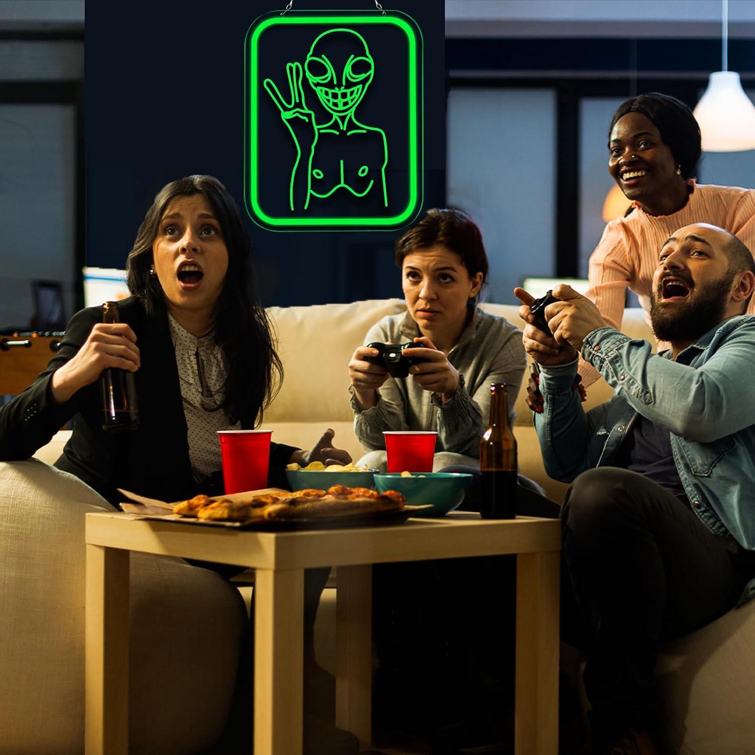 Alien Neon Sign USB Dimmable L - đánh giá và giá Neon Sign Party