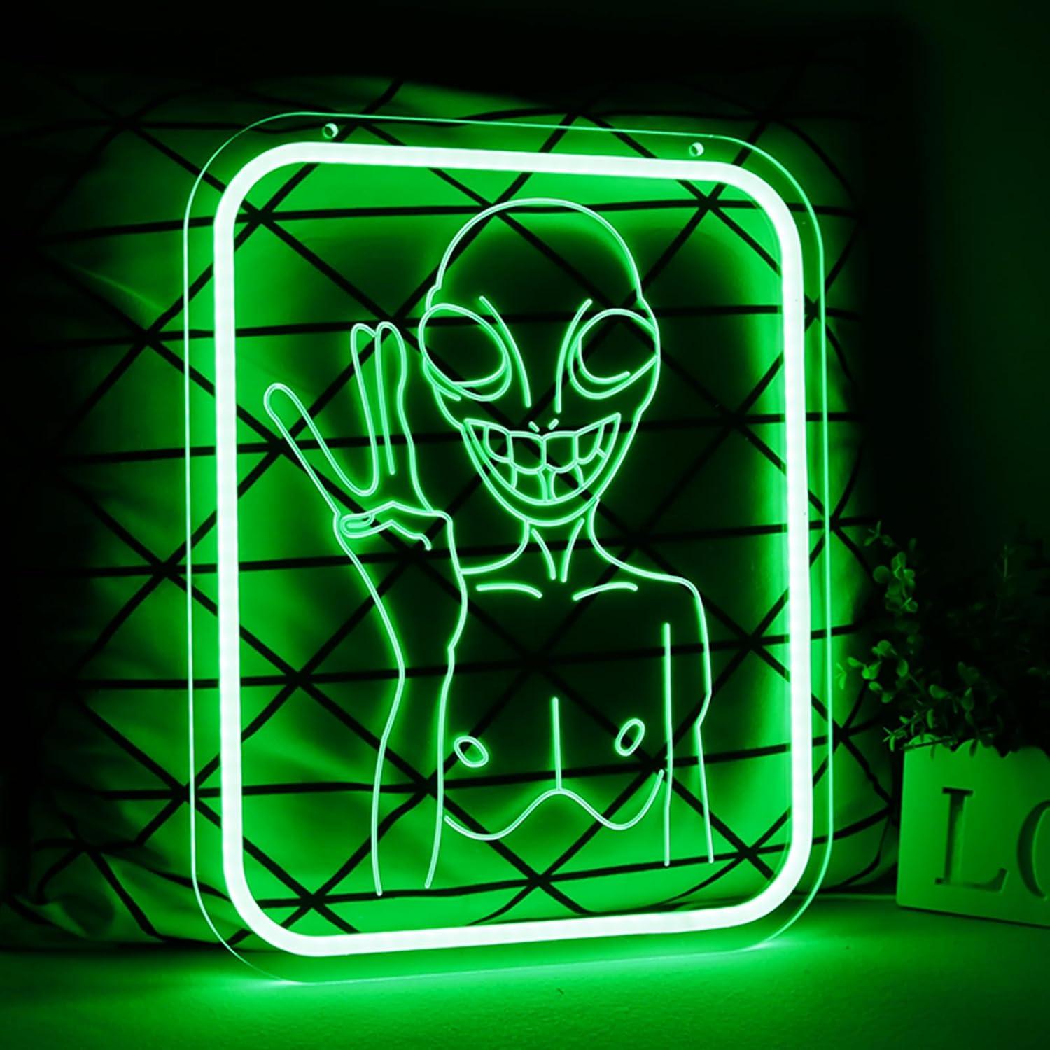Alien Neon Sign USB Dimmable L - đánh giá và giá Neon Sign Party