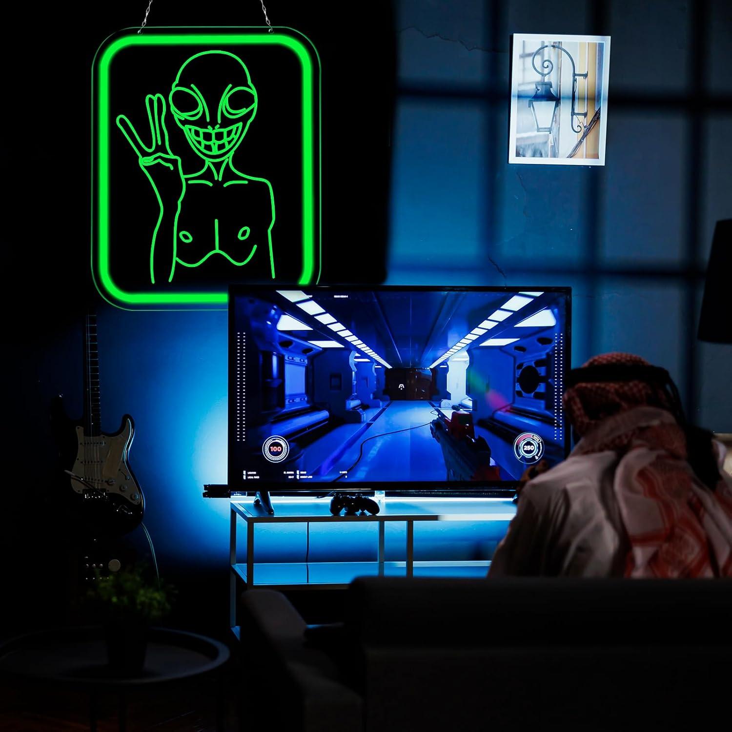 Alien Neon Sign USB Dimmable L - đánh giá và giá Neon Sign Party