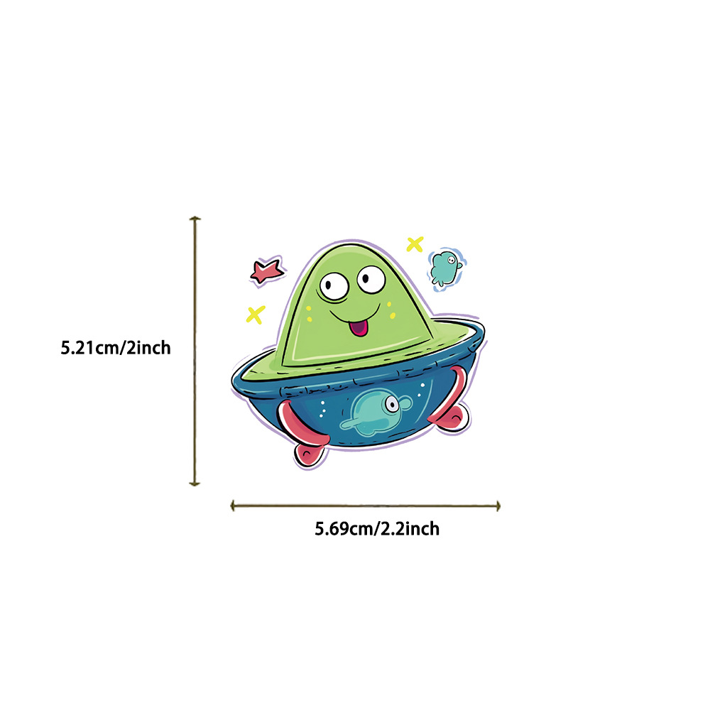 50PCS Cartoon Hand drawn Space - đánh giá và giá Plastic Cup 50Pcs
