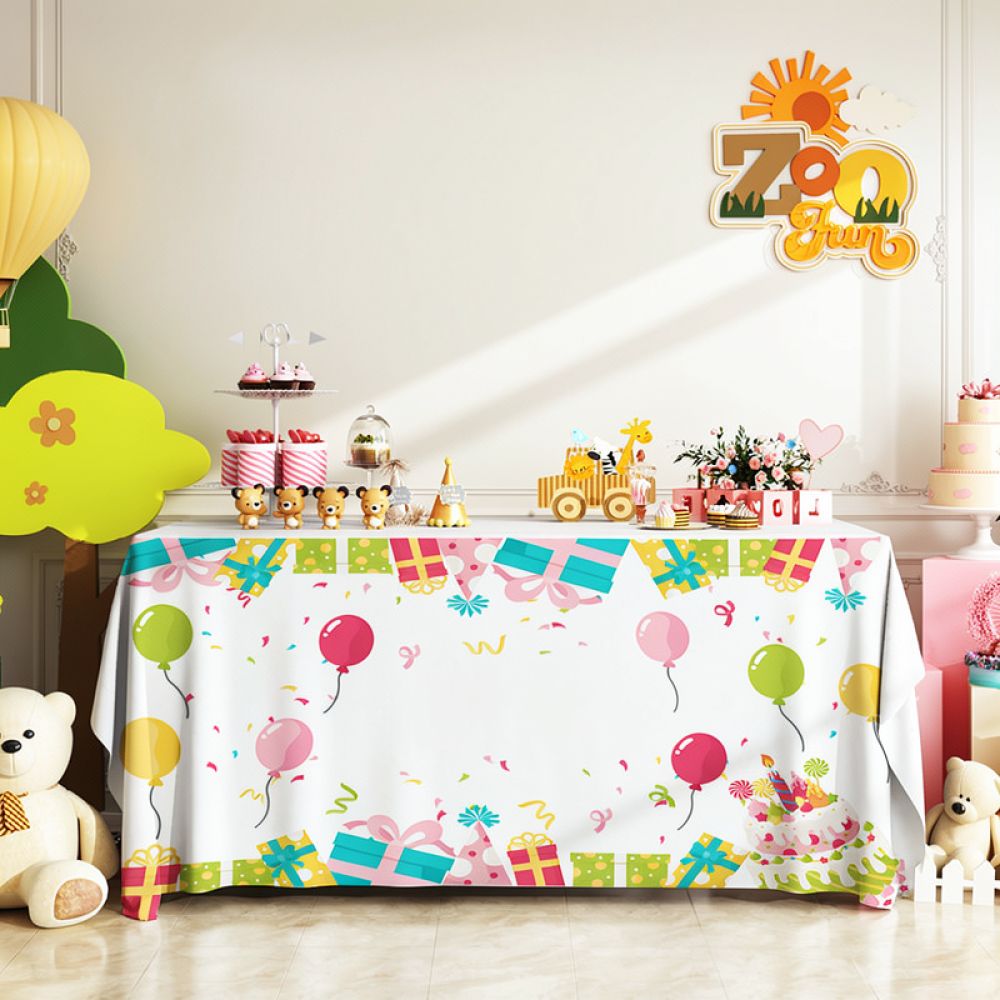 Birthday Party Tablecloth Wate - đánh giá và giá Dessert Table Backdrop