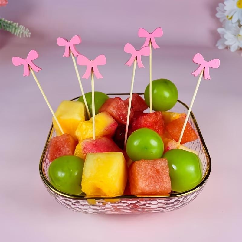 (BF06)100pc Bow Wooden Cocktai - đánh giá và giá Centerpiece Stick