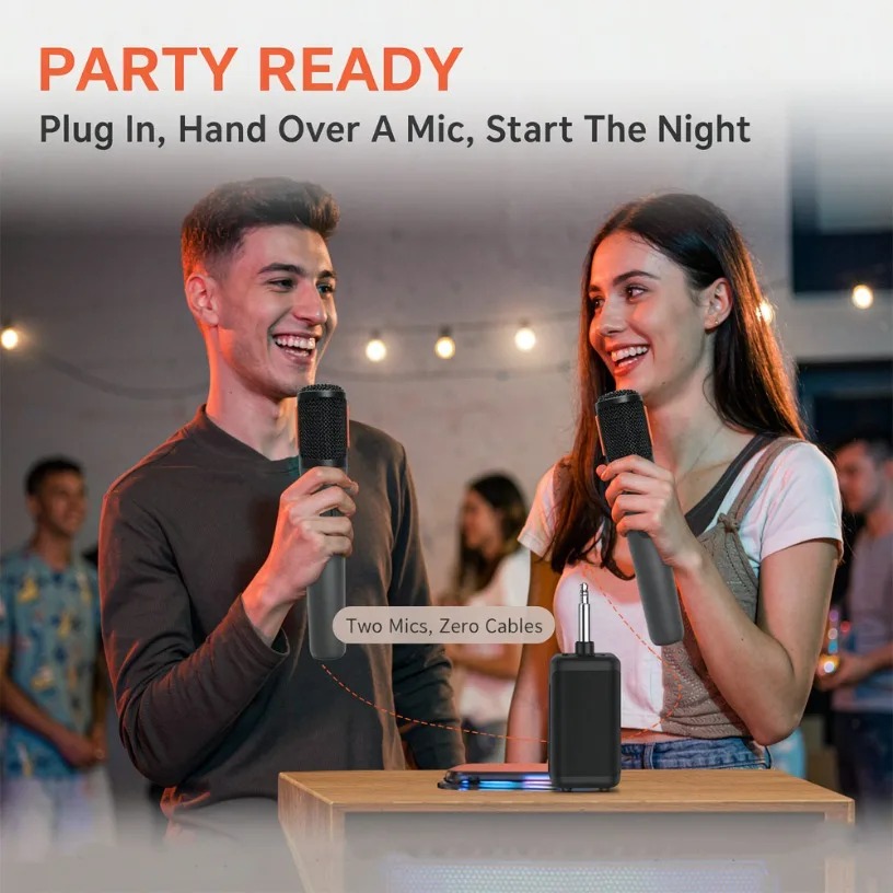 Wireless Microphone Dual Handh - đánh giá và giá Event & Party Supply