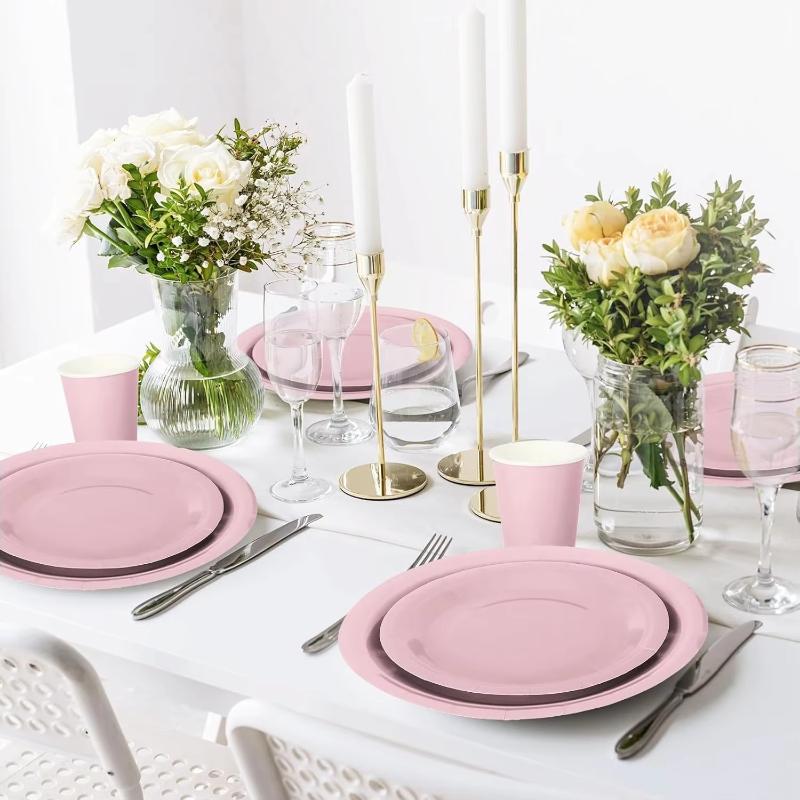 10/50PCS Elegant Pink Scallope - đánh giá và giá Paper Straw Color