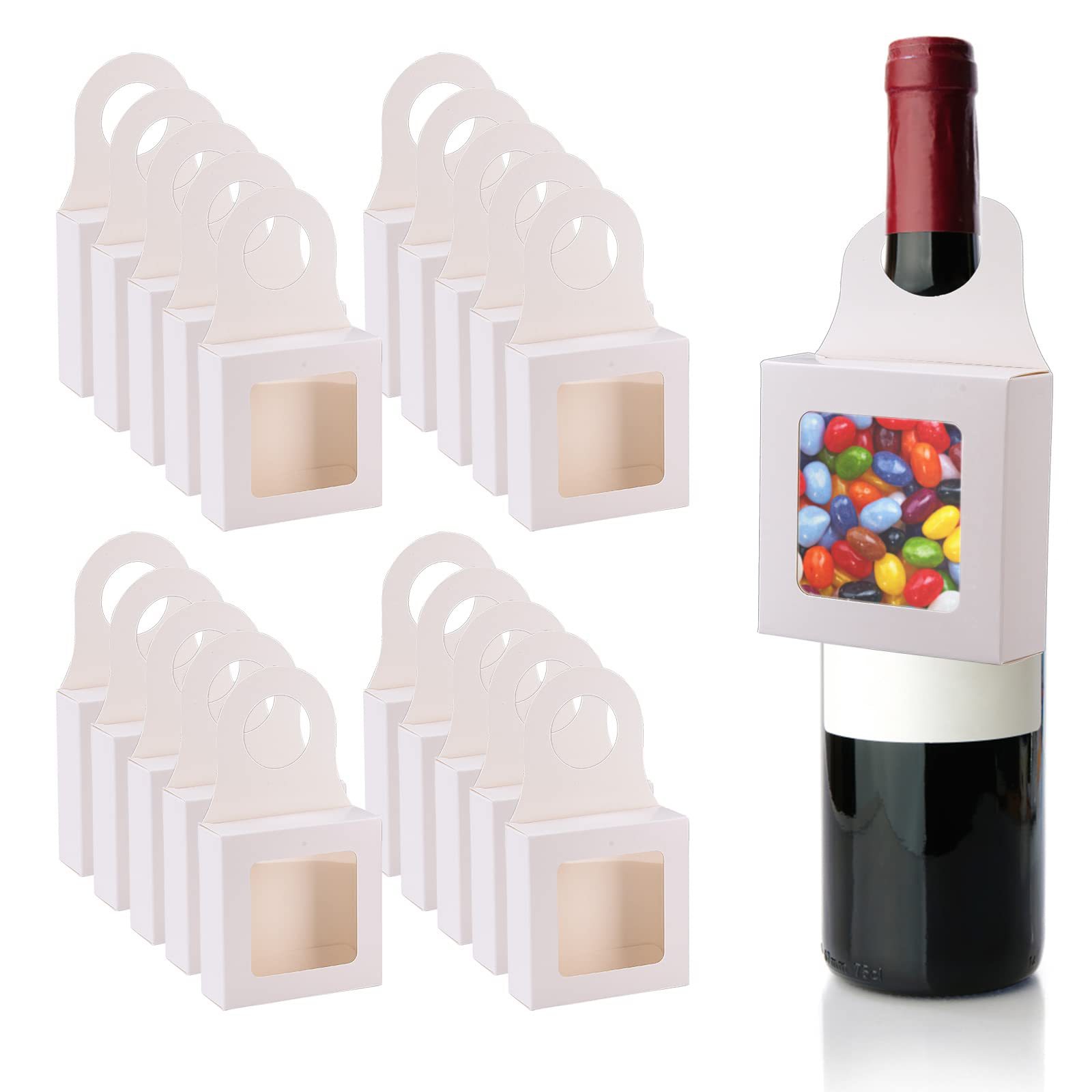 20PCS Kraft Paper Red Wine Gif - đánh giá và giá Event Party Box