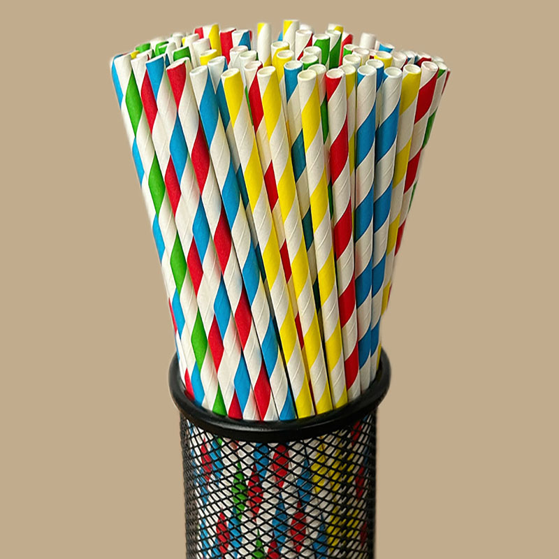 100 disposable biodegradable s - đánh giá và giá Paper Straw Color