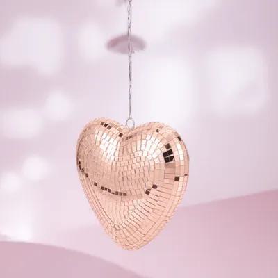 Hanging Heart Disco Ball Decor - đánh giá và giá Event Party Shop