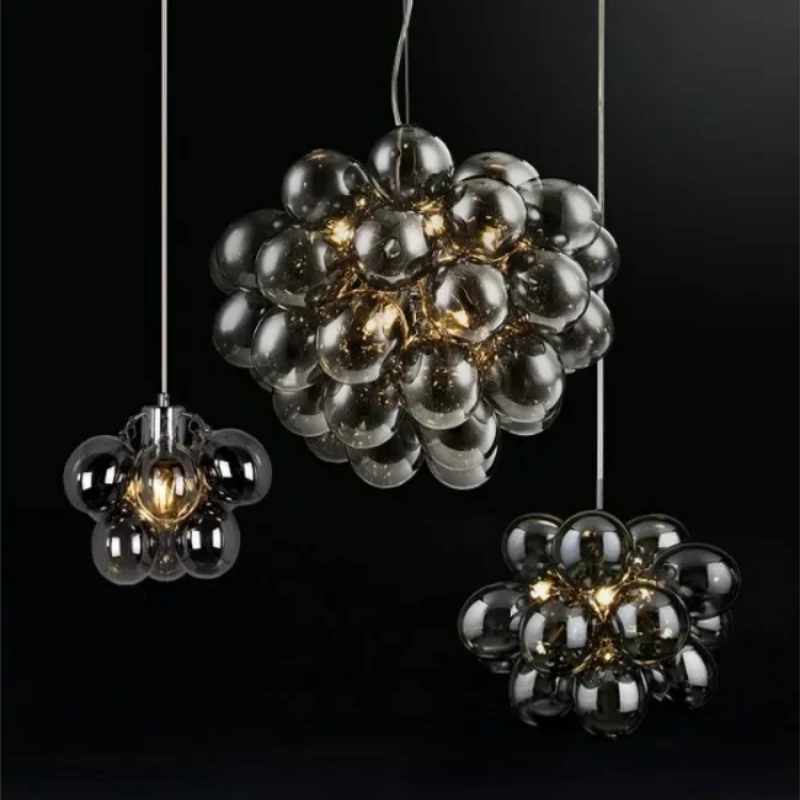 Bubble Chandelier Grey Glass P - đánh giá và giá Led Balloon Light
