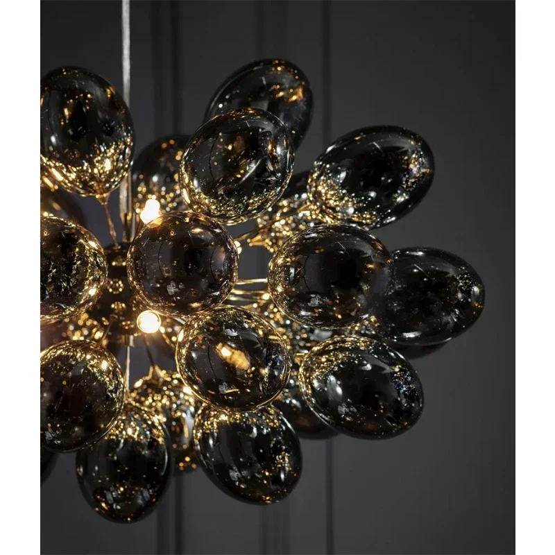Bubble Chandelier Grey Glass P - đánh giá và giá Led Balloon Light