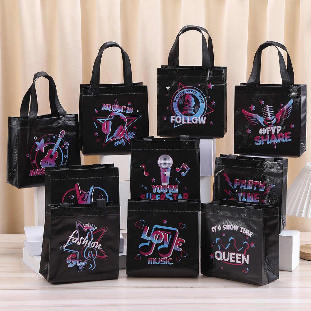 10Pcs Black Let's Rock Music T - đánh giá và giá Event Party Shop