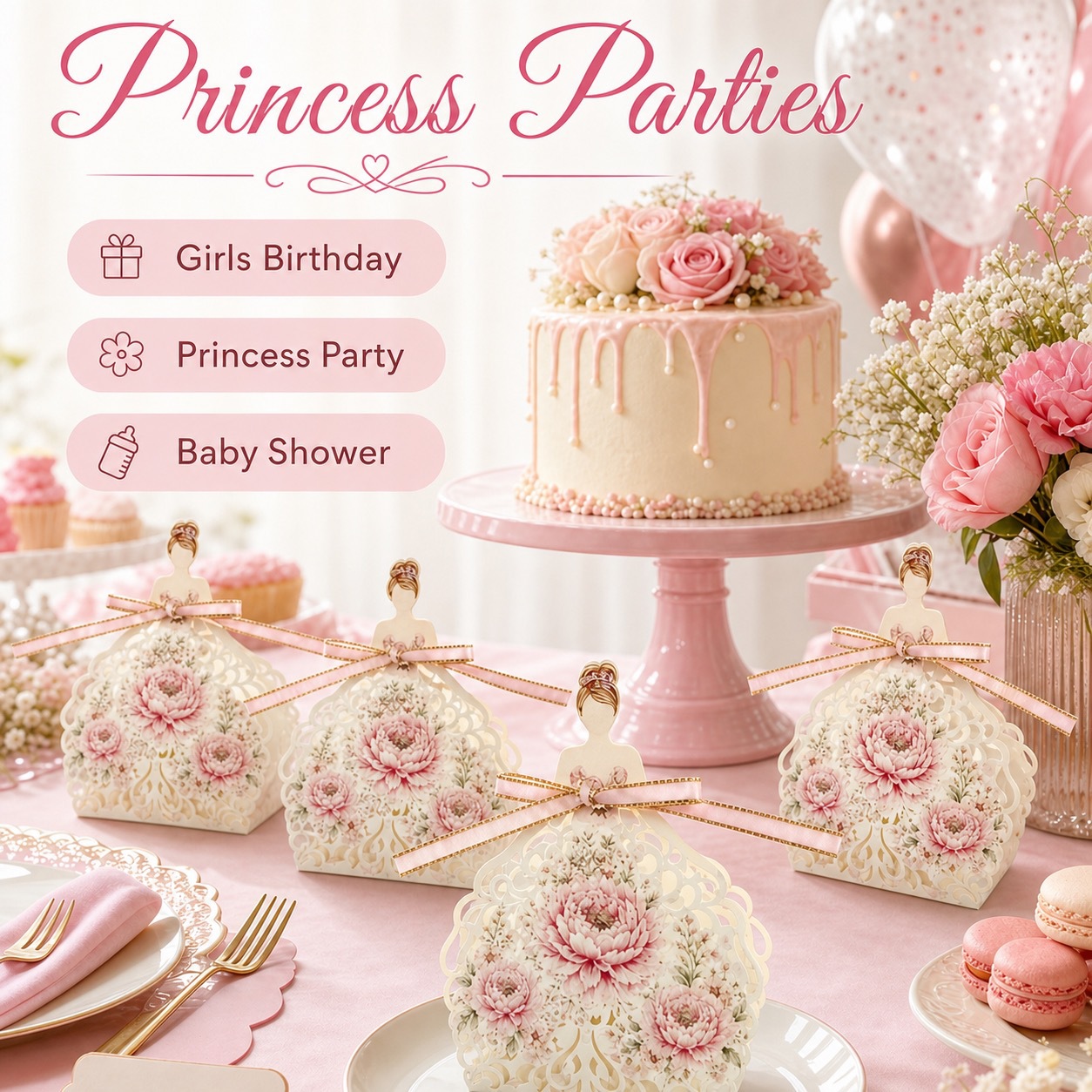 10 Sets DIY European Princess  - đánh giá và giá Event Party Box