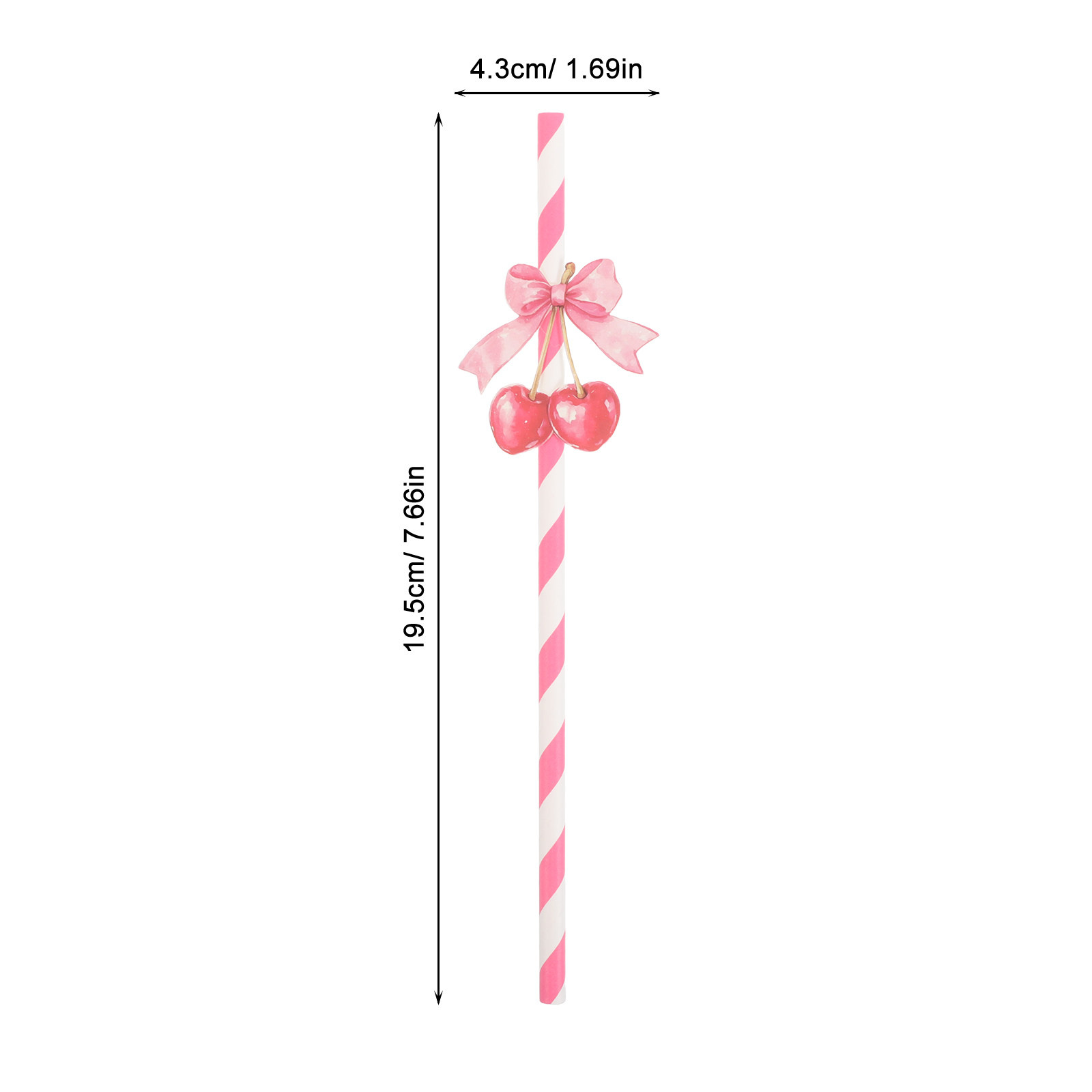 50Pcs Cherry Themed Paper Stra - đánh giá và giá Paper Straw Color