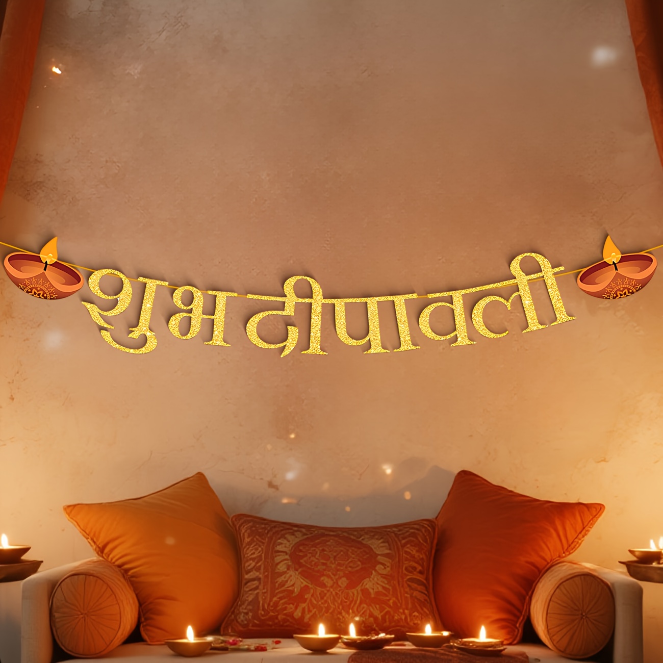 Diwali Party Decorations Happy - đánh giá và giá Party Banner Gold