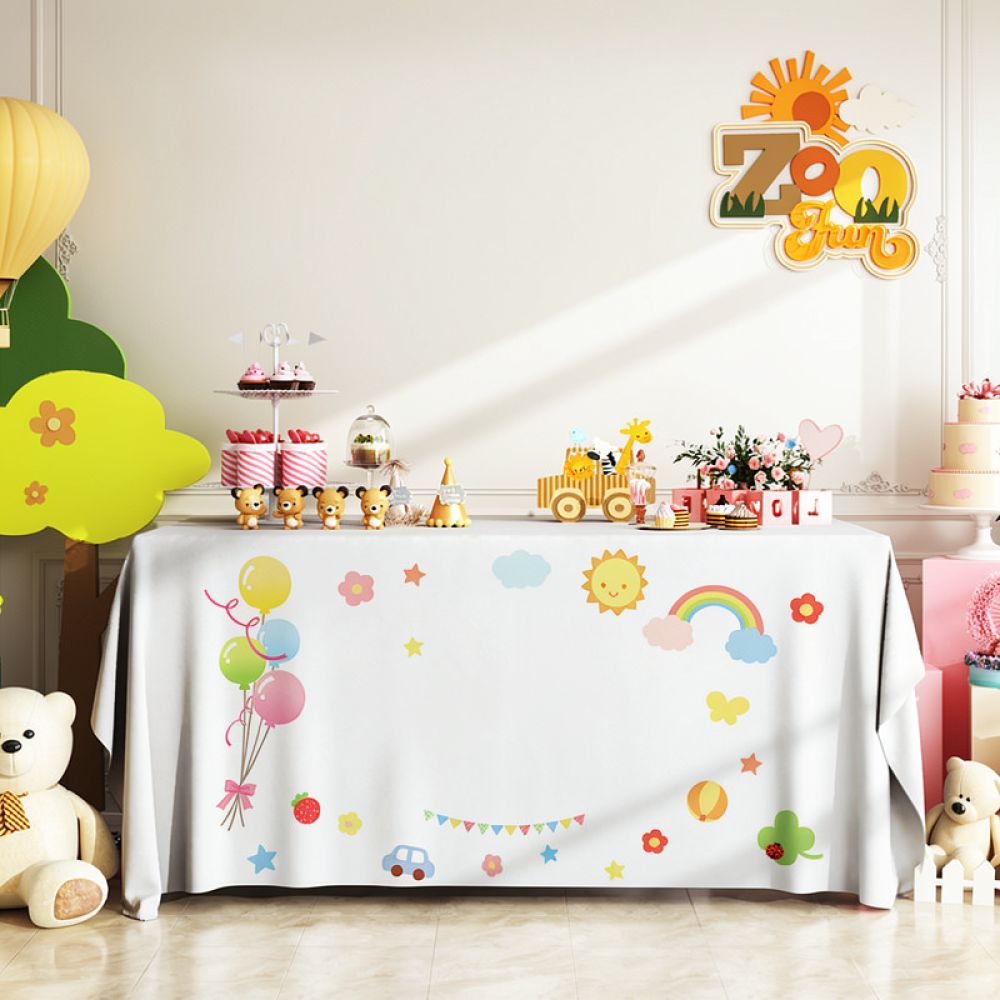 Festive Tablecloth Birthday Pa - đánh giá và giá Dessert Table Backdrop
